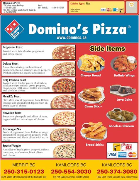 dominóspizza|domino's pizza menu with prices.